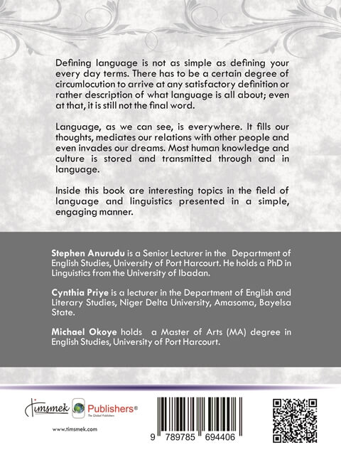 Notes on Language and Linguistics